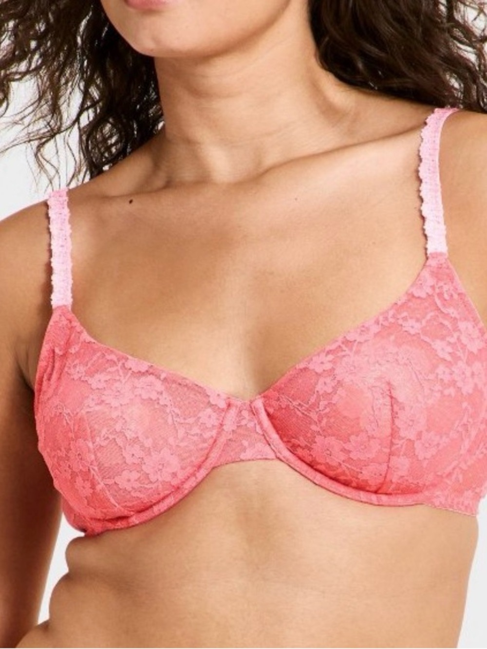 wild fable Coral Pink Lace Underwire Bra